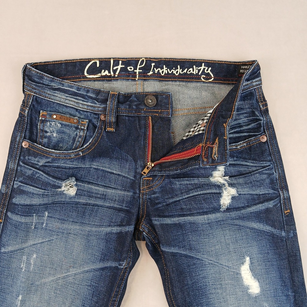Cult Of Individuality Harley Regular 29x34 Mens Jeans Distressed‎ - Picture 8 of 15